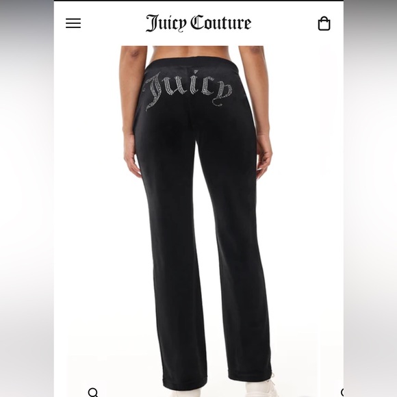 Juicy Couture High Waisted Black Sweatpants - Picture 1 of 3